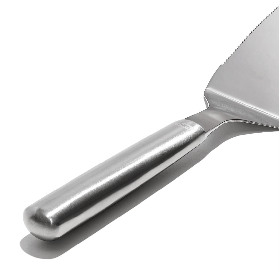 OXO Good Grips Stainless Steel Pie Server with Comfortable Non-Slip Handle - Perfect for Serving Desserts, Cakes, and Pies at Parties, BBQs, and Family Gatherings