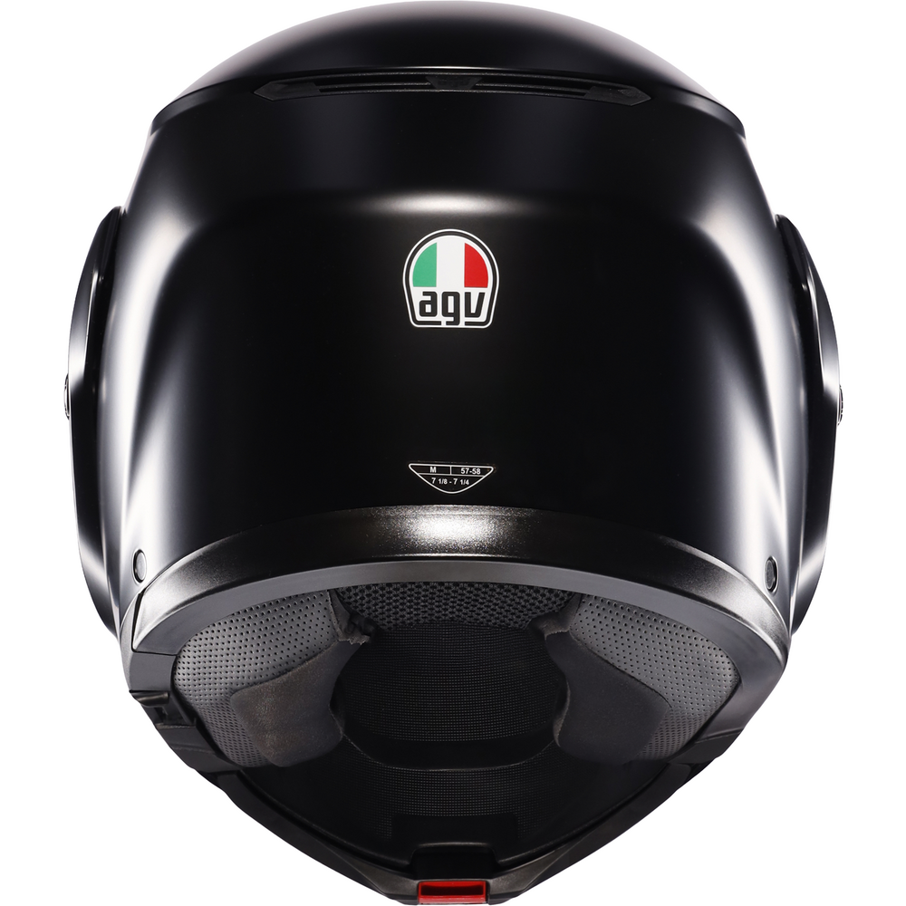 AGV Streetmodular Solid Matt Black Motorcycle Helmet - DOT & ECE Certified for Safety - Perfect for Urban Commuting and Street Riding