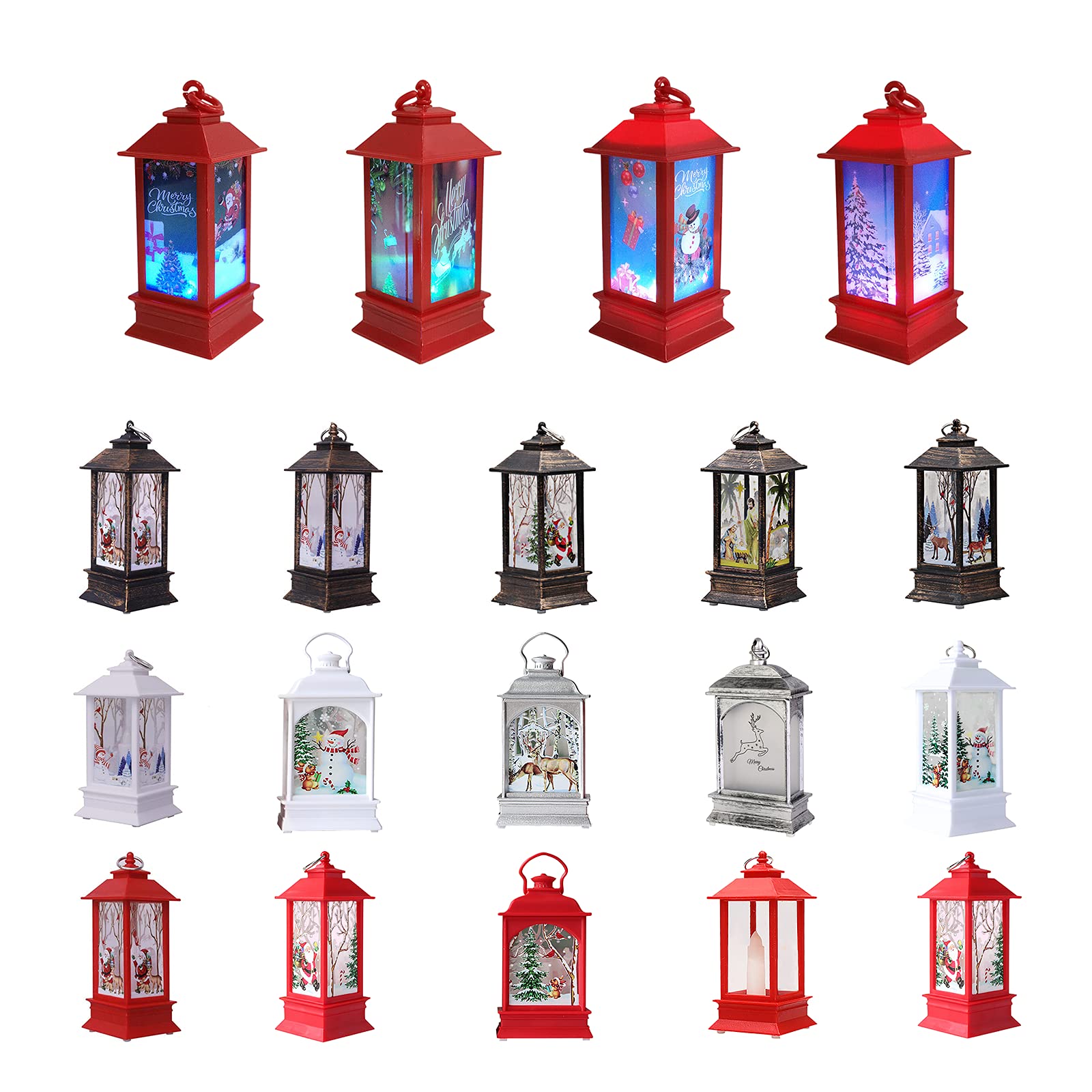 TBUIALL Vintage LED Candle Lantern - Christmas Decorative Portable Night Light for Tree, Garden, Bedroom - Perfect for Holiday Decor, Outdoor Parties & Cozy Ambience