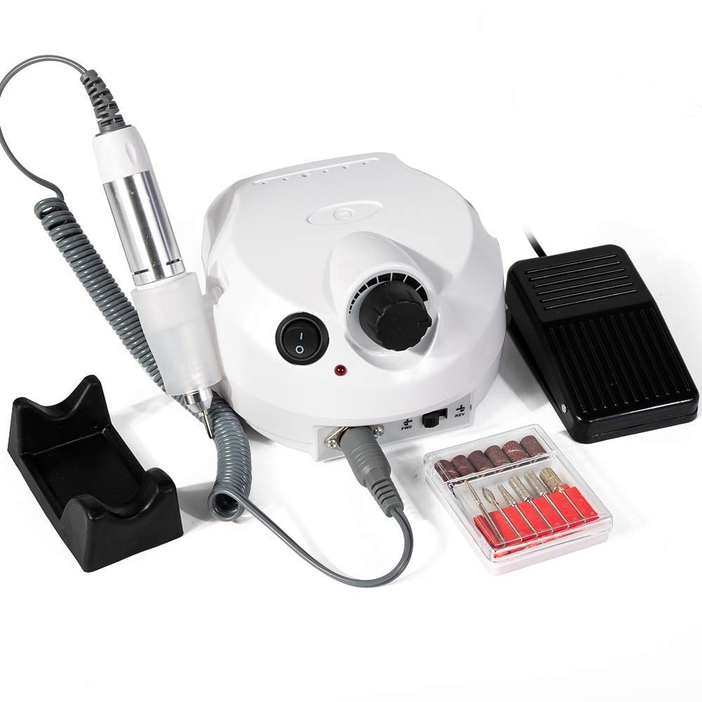 Professional Electric Nail Drill Machine 30000 RPM - Manicure & Pedicure Kit with File Bits for Salon & Home Use - Perfect for Nail Art, Acrylics, Gel Polish Removal & Spa Treatments
