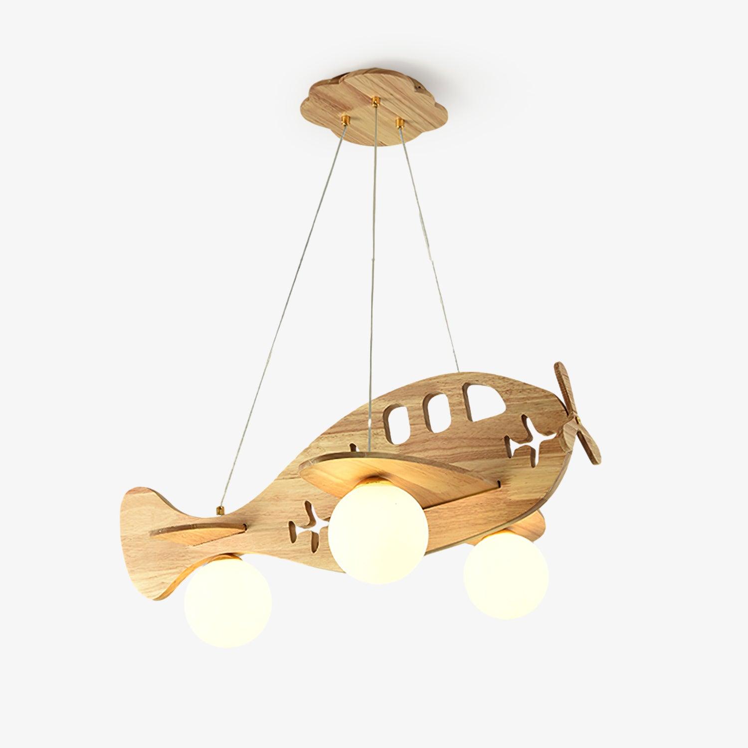 Vintage Airplane Pendant Light - Industrial Aviation Themed Ceiling Lamp for Kitchen, Dining Room & Bedroom Decor