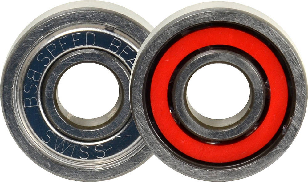 BSB Swiss 7mm Precision Bearings - 16 Pack Set for Skateboards, Roller Skates & DIY Projects