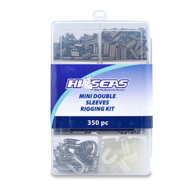 Hi Seas Copper Mini Double Barrel Sleeves Rigging Kit - Marine Grade Splicing Tool for Sailboat, Yacht & Fishing Boat Ropes - Perfect for Sailing, Boating & Marine Applications