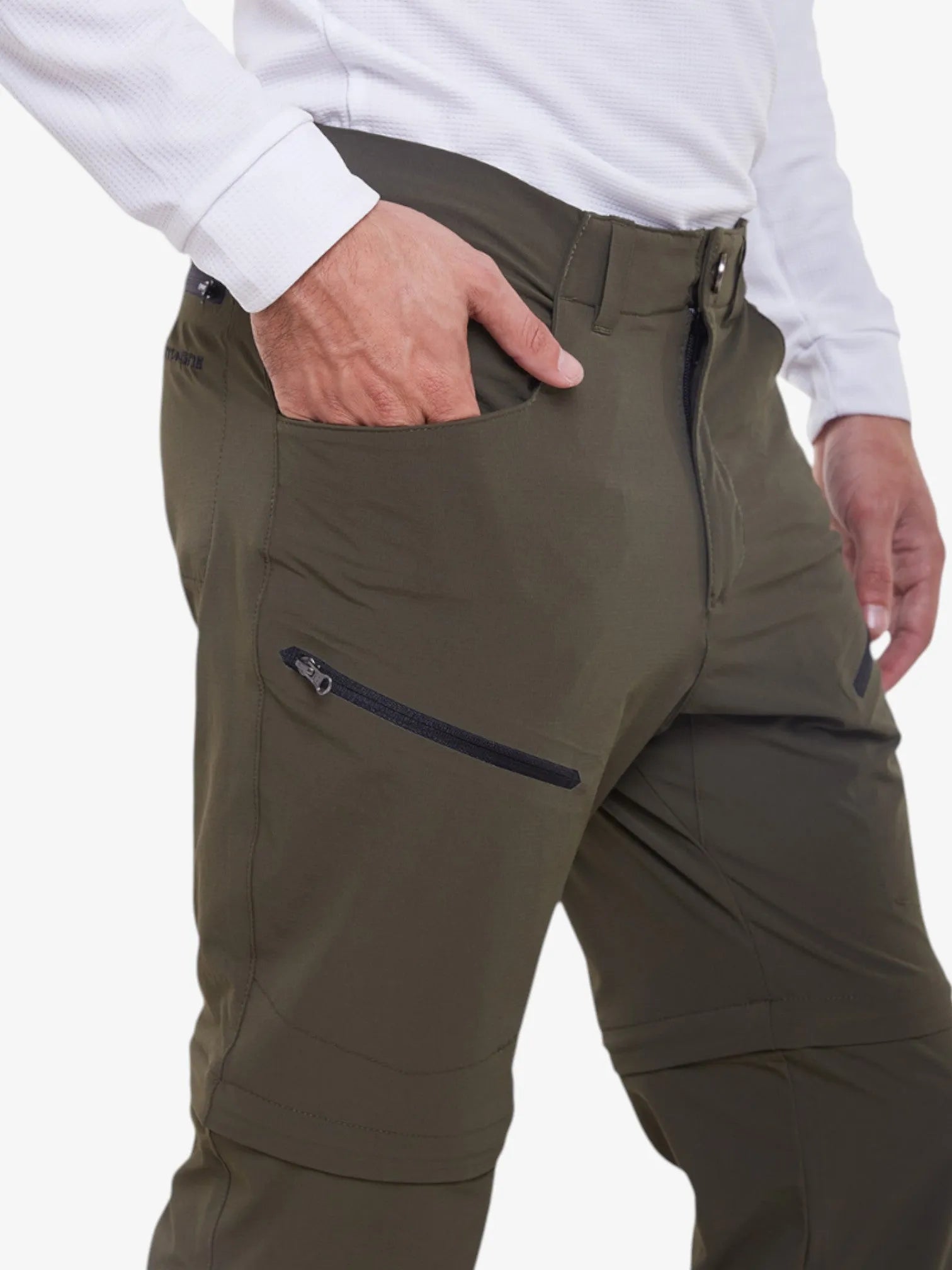 Katmandu Trekking Convertible Pants - Military Green Hiking & Outdoor Adventure Pants for Men & Women | Perfect for Camping, Backpacking & Travel