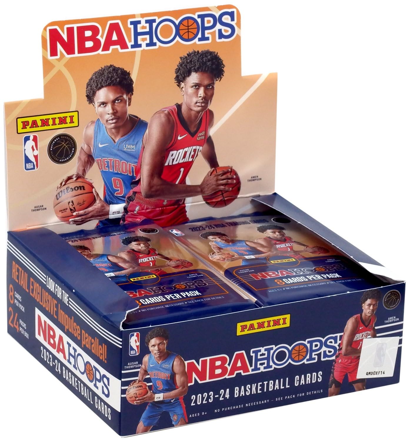 2023-2024 Panini Hoops NBA Basketball Trading Cards Retail Box - 24 Packs - Collectible Sports Cards for Fans & Investors | Perfect for Gifts, Collections, and Fantasy Basketball Enthusiasts