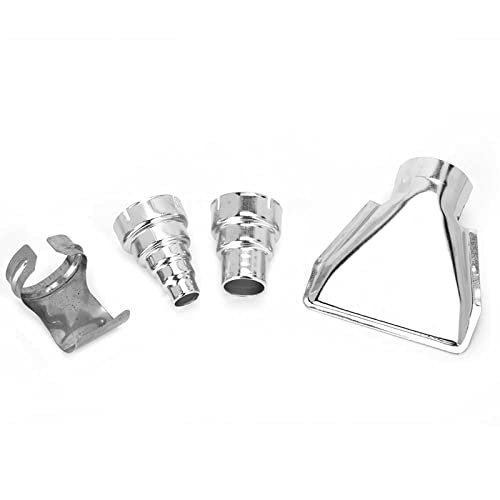 4Pcs Heat Air Nozzle Kit for Industrial Tools - Electric Heat Gun Accessories, Shrink Wrap Tips, Soldering Nozzles & Blower Mouth Attachments - Perfect for Shrink Wrapping, Soldering, and DIY Projects