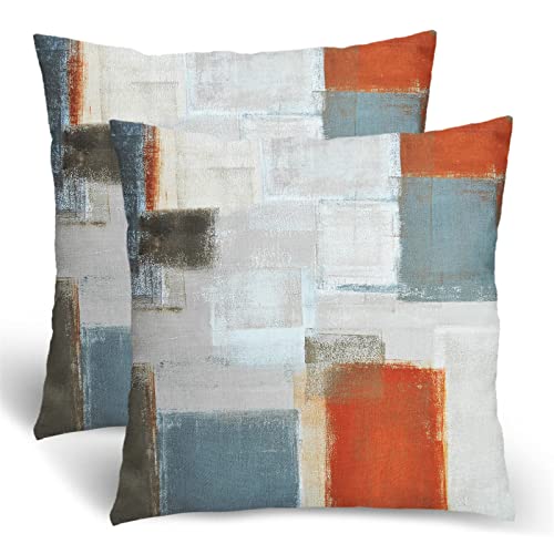 Orange Gray Abstract