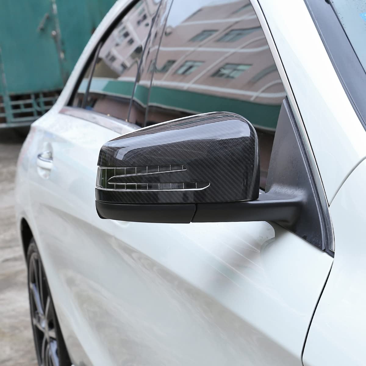Real Carbon Fiber Mirror Caps for Mercedes C/E/A Class W204 W176 W212 GLA X156 CLA W117 CLS W218 - Side Rearview Mirror Cover Stickers & Protective Accessories - Upgrade Your Luxury Car's Style & Protection