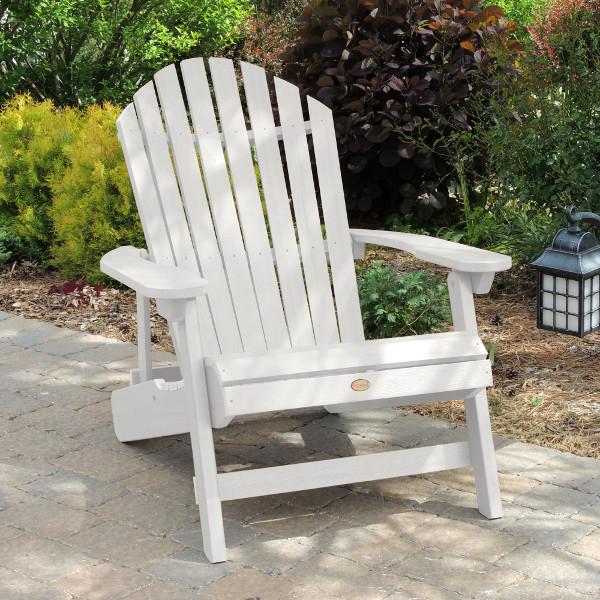 King Hamilton Folding & Reclining Adirondack Outdoor Chair - Patio, Lawn, Garden & Poolside Relaxation - Weather-Resistant Comfort for Backyard, Deck & Camping