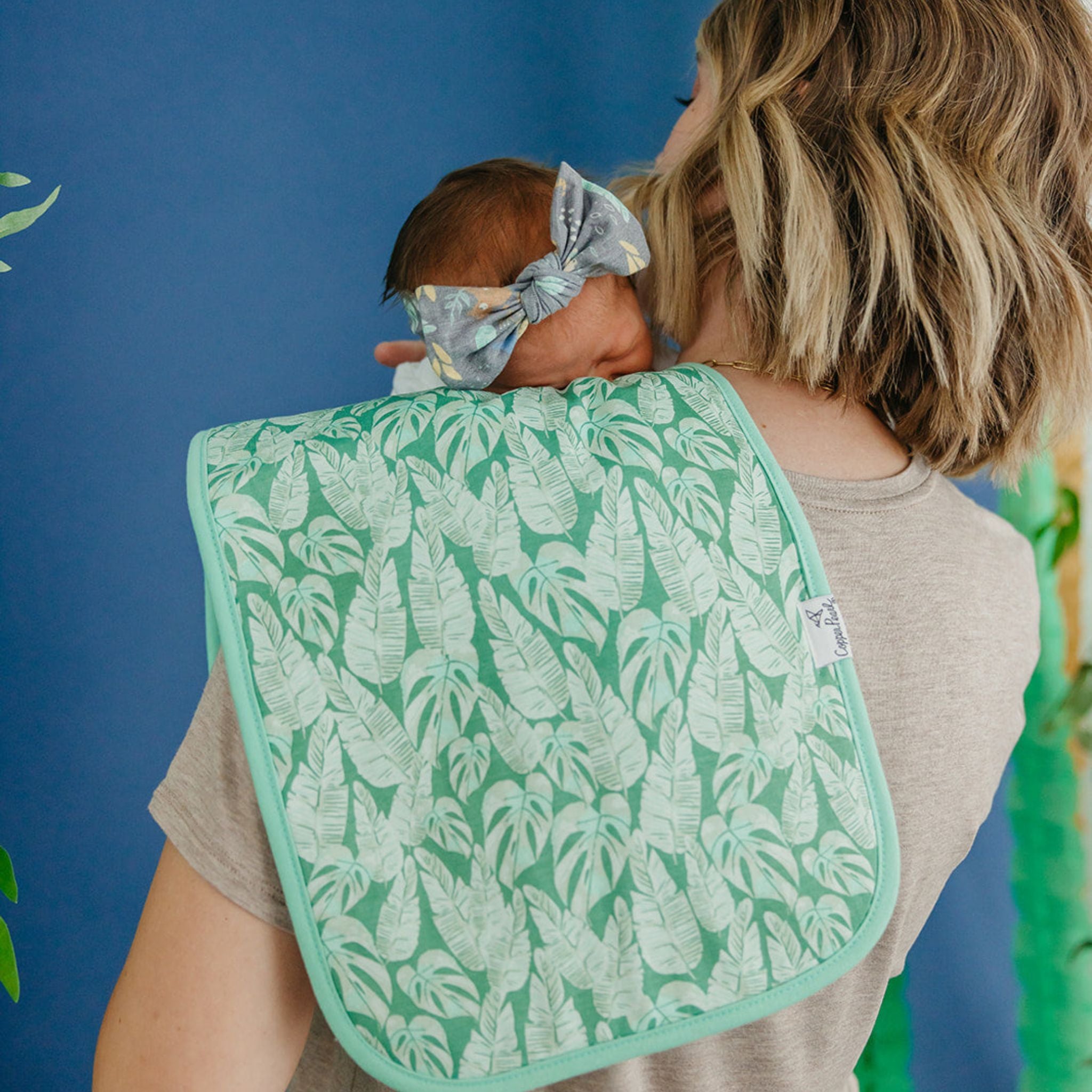 Premium Baby Burp Cloths - Soft Absorbent 5-Pack for Newborns & Infants - Cute Bengal Pattern - Perfect for Feeding, Spit-Up & Messy Moments