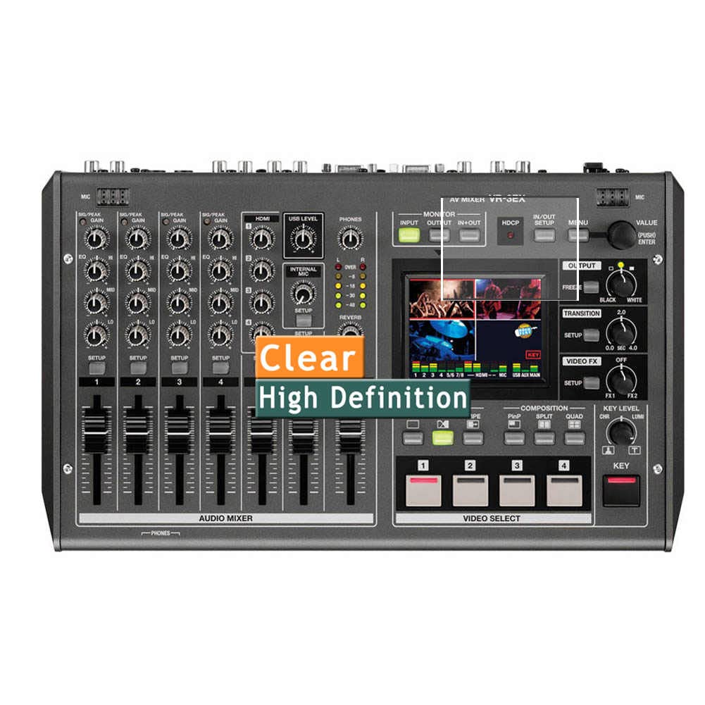 3-Pack TPU Screen Protector for Roland VR-3EX - HD Clear, Anti-Scratch, Bubble-Free Film Protector (Not Tempered Glass) - Perfect for Studio, Live Performances & DJ Equipment Protection