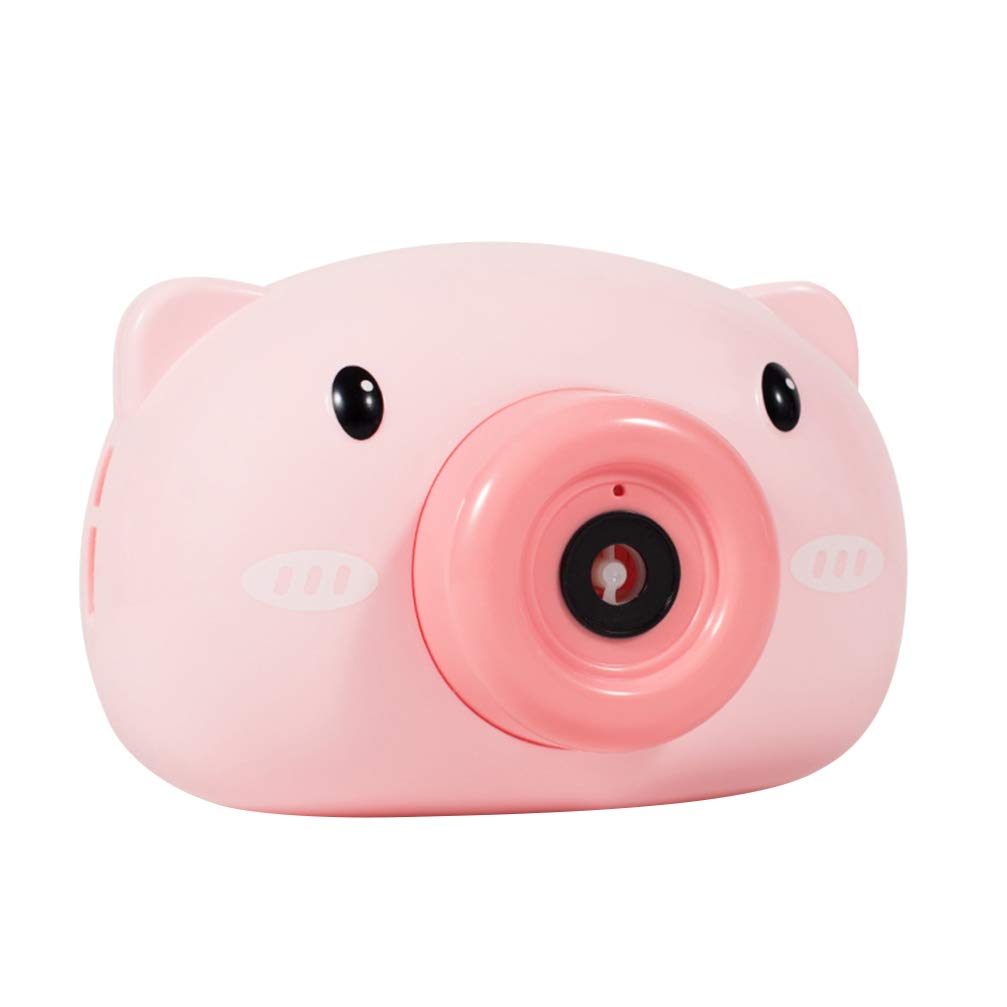 TOYANDONA Automatic Bubble Machine for Kids - Bubble Blower Toy with Pig Camera Design, No Battery Needed - Perfect for Outdoor Play, Birthday Parties, Weddings & Toddler Fun