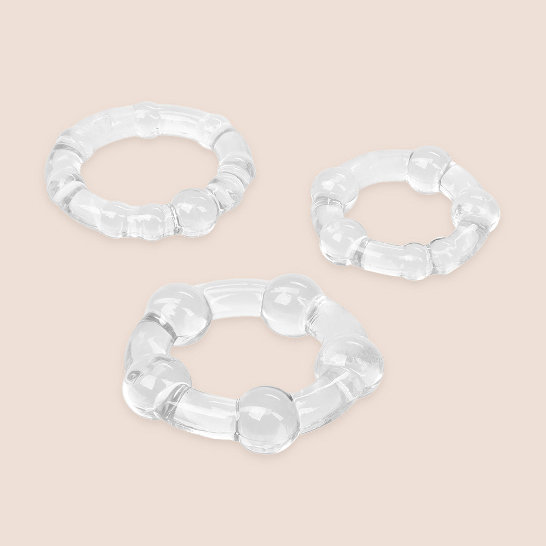 CalExotics Island Rings™ Textured Penis Rings for Enhanced Pleasure - Perfect for Couples & Solo Play