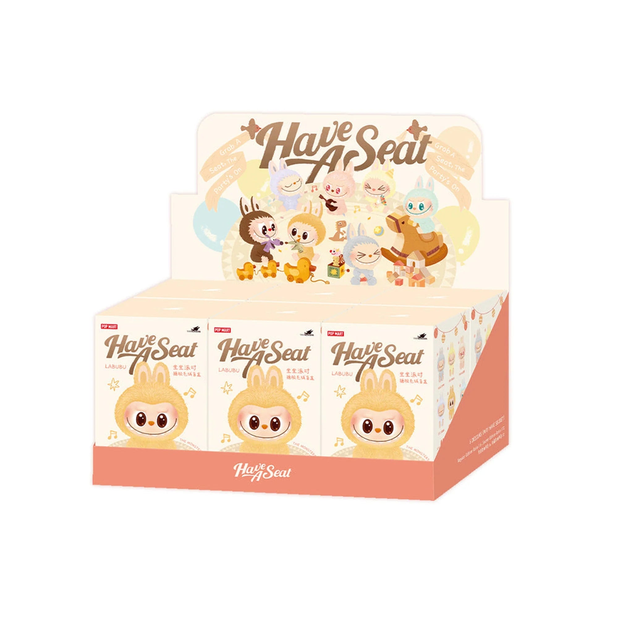 Pop Mart Labubu The Monsters Have A Seat Vinyl Figure Set of 6 - Cute Collectible Toy for Display, Gift & Anime Decor | Perfect for Home Office, Shelf Display & Pop Culture Enthusiasts