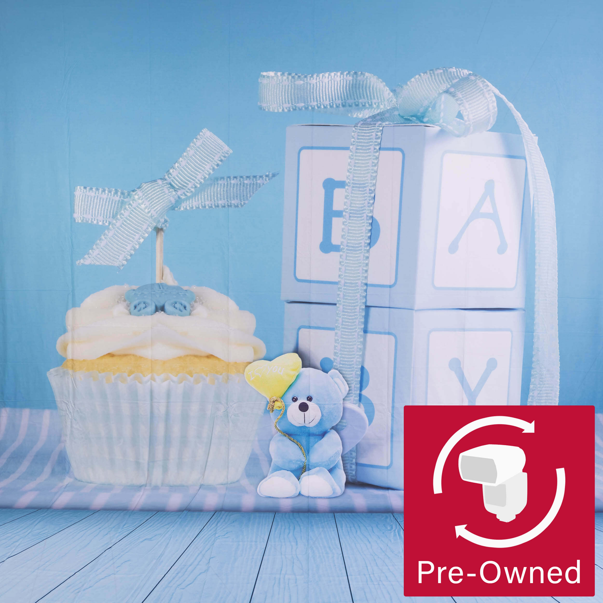 3x4m Wrinkle-Resistant Polyester Printed Backdrop for Photography (Baby Design 3) - Perfect for Newborn Photos, Baby Showers & Nursery Decor