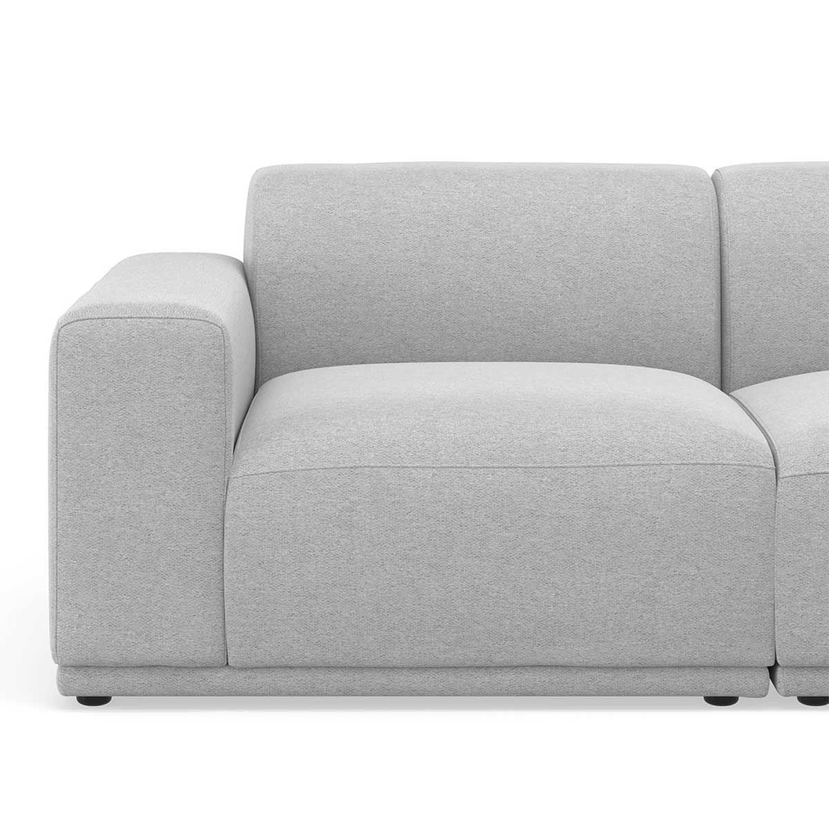 Bailey Fabric 3.5 Seater Modular Sofa - Modern Sectional Couch for Living Room, Lounge & Apartment - Comfortable L-Shaped Sofa with Removable Cushions