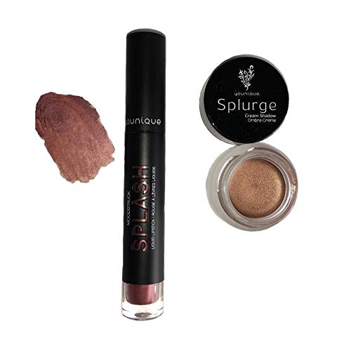 Younique Limited Edition Liquid Lipstick & Cream Shadow Set - Secure & Cherished Shades for Long-Lasting Makeup | Perfect for Parties, Date Nights & Special Occasions