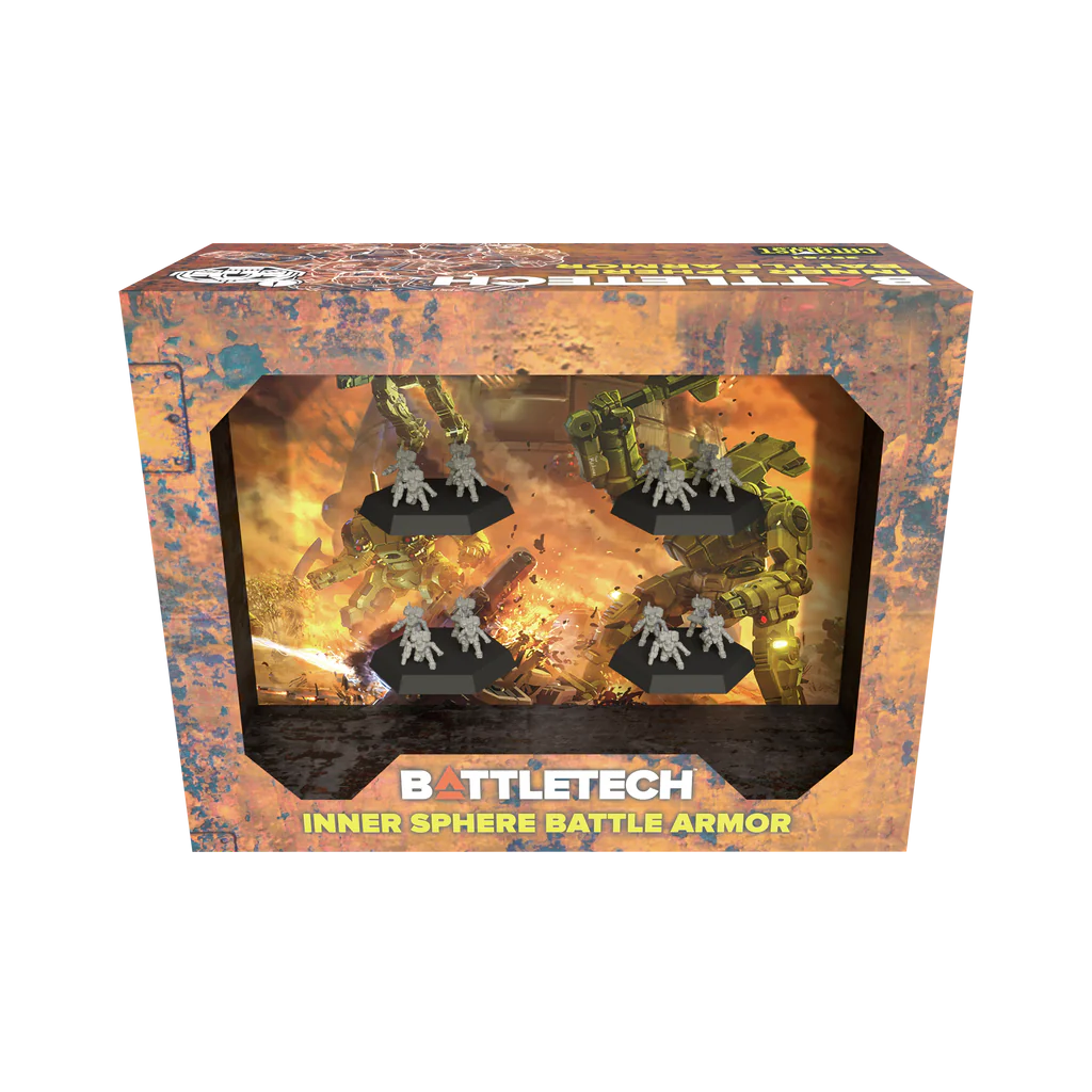 BattleTech Mercenaries ForcePack: Inner Sphere Battle Armor Platoon - Miniature Wargaming Set for Tabletop Strategy Games | Sci-Fi Military Combat Scenes & Collectible Figures