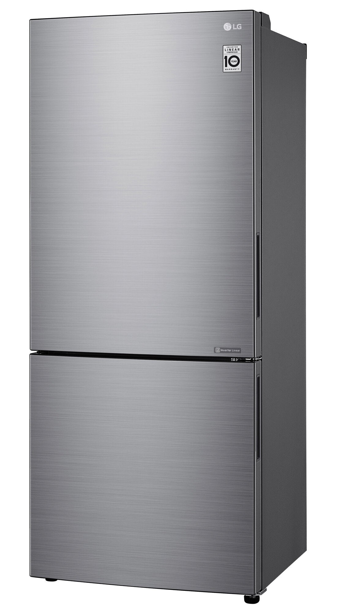 LG 420L Bottom Mount Refrigerator with Freezer - Stainless Steel GB-455PL - Energy Efficient French Door Fridge for Modern Kitchen & Home Use