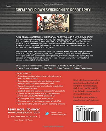 Build Your Own Programmable Robot Teams with LEGO® Mindstorms® NXT & Bluetooth® - STEM Learning, Coding Projects & Robotics Competitions