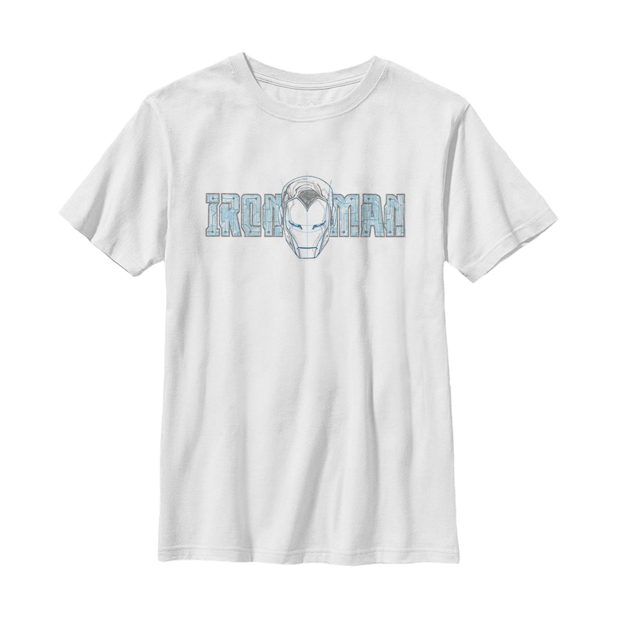 Marvel Iron Man Boys' Graphic T-Shirt - Cool Superhero Sketch Design for Kids & Teens | Perfect for School, Parties & Casual Wear
