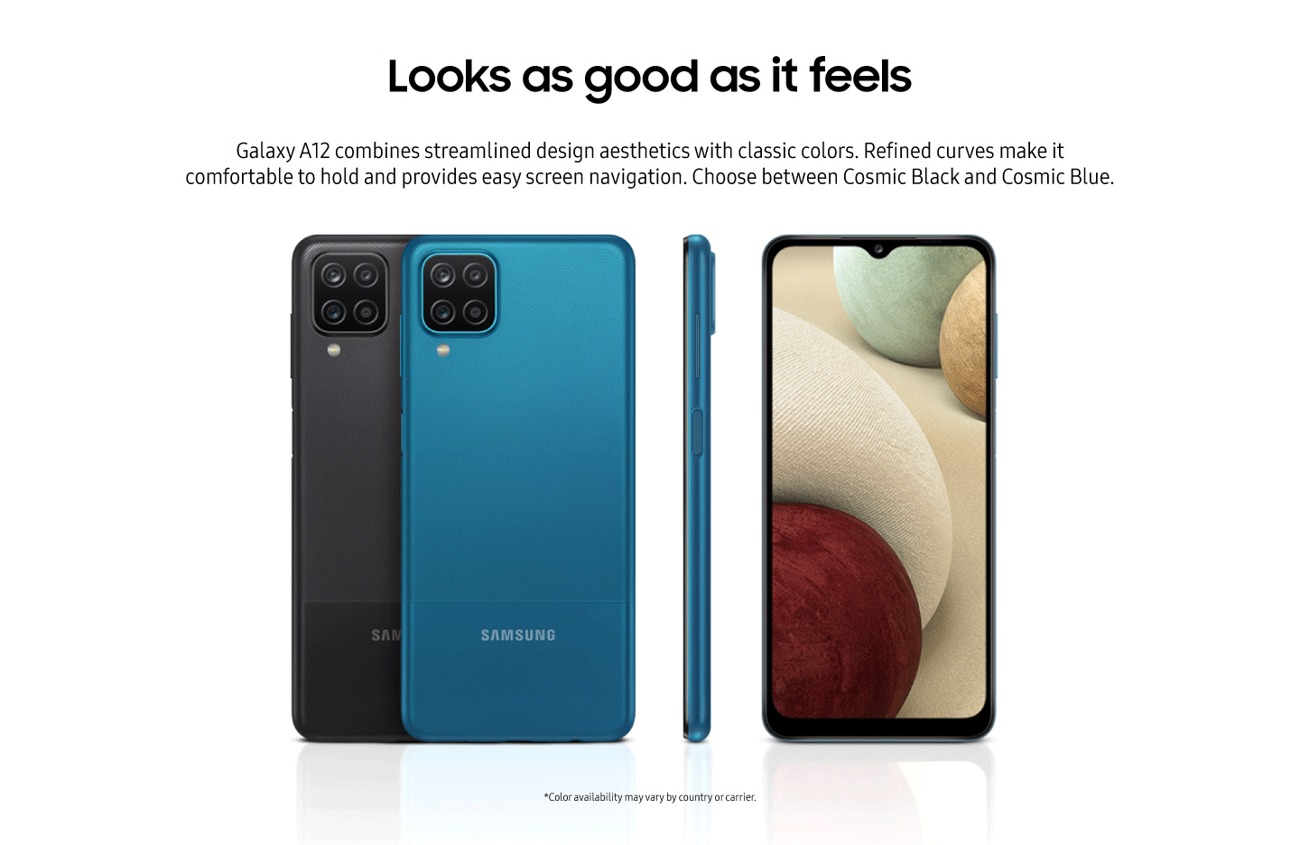 Samsung Galaxy A12 Smartphone (4GB RAM, 128GB Storage) - Long Battery Life, Quad Camera | Perfect for Streaming, Gaming & Daily Use