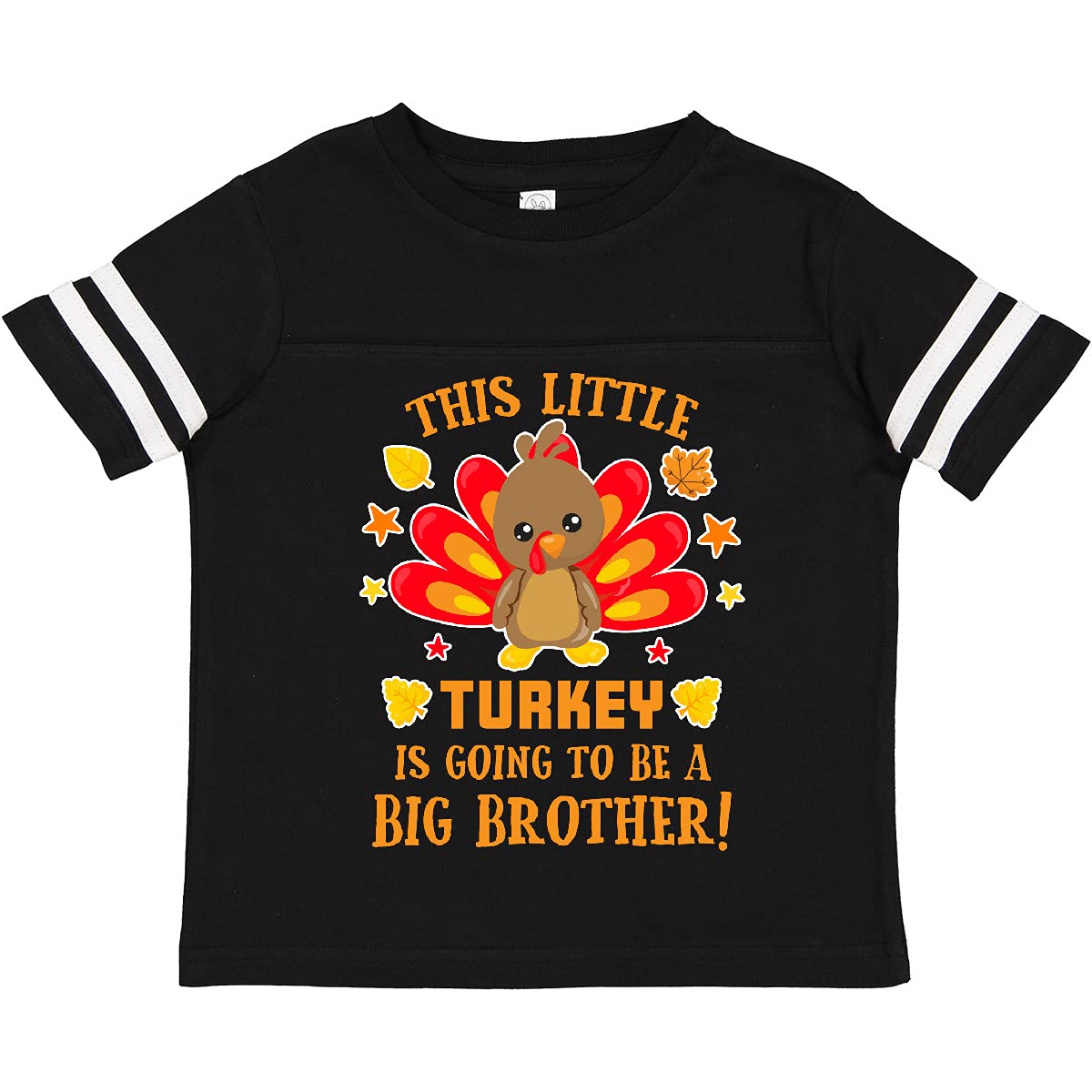 Inktastic 'This Little Turkey is Going to Be a Big Brother' Toddler T-Shirt - Cute Thanksgiving Sibling Announcement Outfit for Baby Boys & Girls