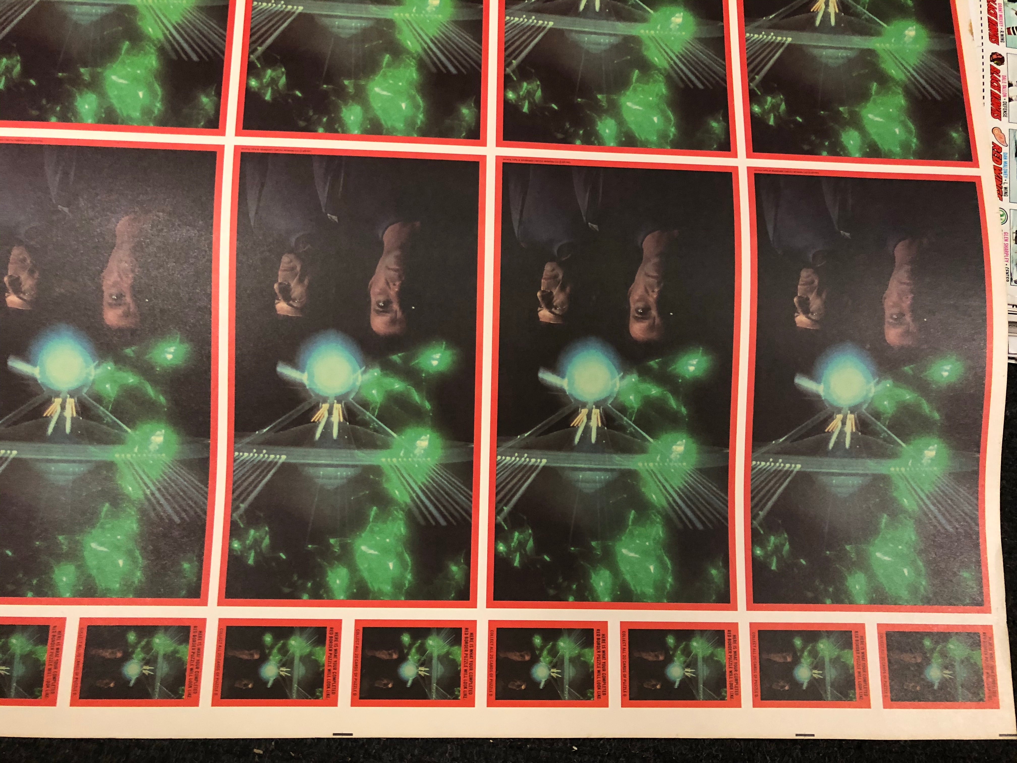 Vintage 1979 Star Trek Movie Stickers Uncut Sheet - Collectible Memorabilia for Fans, Scrapbooking & Gift Giving