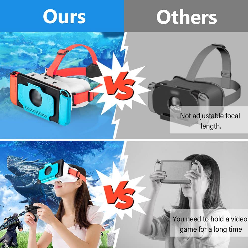 Fenmaru VR Glasses for Nintendo Switch OLED & Nintendo Switch 3D - Virtual Reality Goggles for Switch VR Labo Kit | Immersive Gaming Experience for Kids & Adults