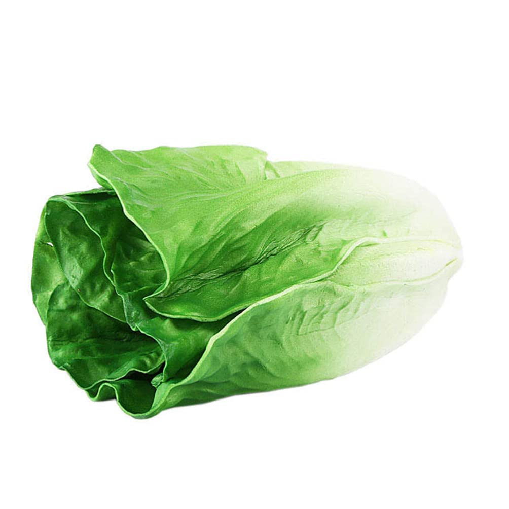 Lifelike Artificial Lettuce Leaves - Realistic Faux Cabbage Simulation for Home Kitchen Decoration, Store Display, and Party Props