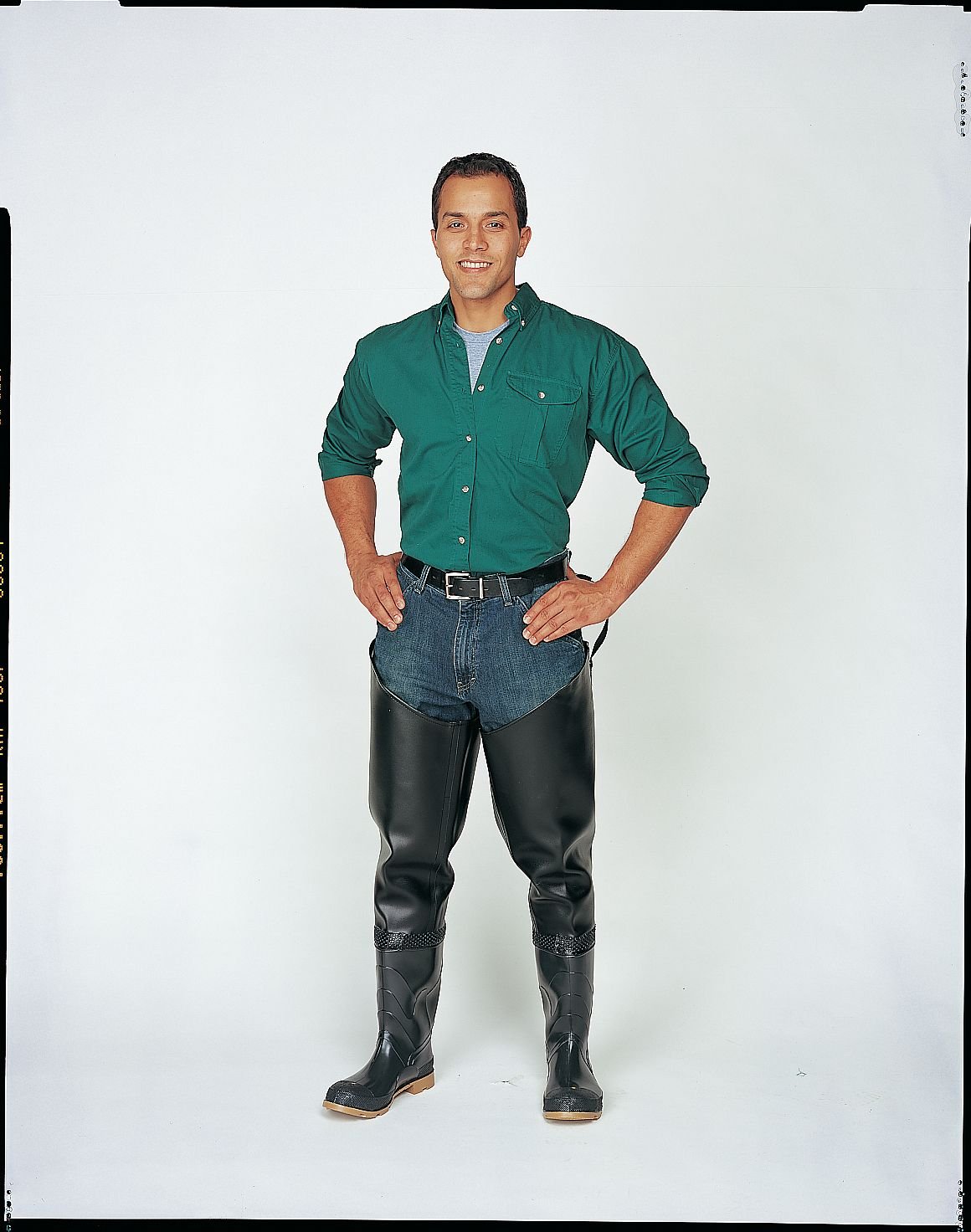 STL Men's Roll Down Hip Waders - Size 13 - Waterproof Fishing & Hunting Boots for Outdoor Adventures
