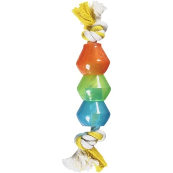 JW Treat Pods Rope Dog Toy - Interactive Chew Toy for Medium & Large Dogs - Durable Dental Rope with Hidden Treat Pockets - Perfect for Fetch, Tug-of-War & Training Sessions