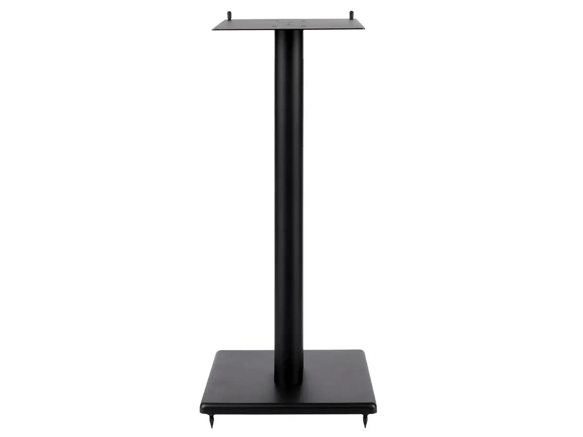 Heavy Duty 32 Inch Steel Speaker Stand with Adjustable Top Plate - Supports Up to 75 lbs - Scratch Resistant for Center & Bookshelf Speakers - Perfect for Home Theater, Studio & Audio Setups