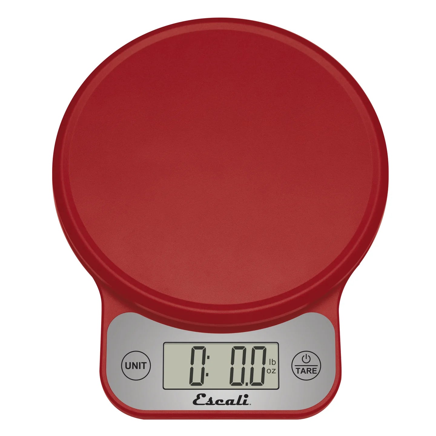 Escali Telero Digital Kitchen Scale - 11 lb Capacity, Precision Grams & Ounces, Red - Perfect for Baking, Cooking, and Meal Prep