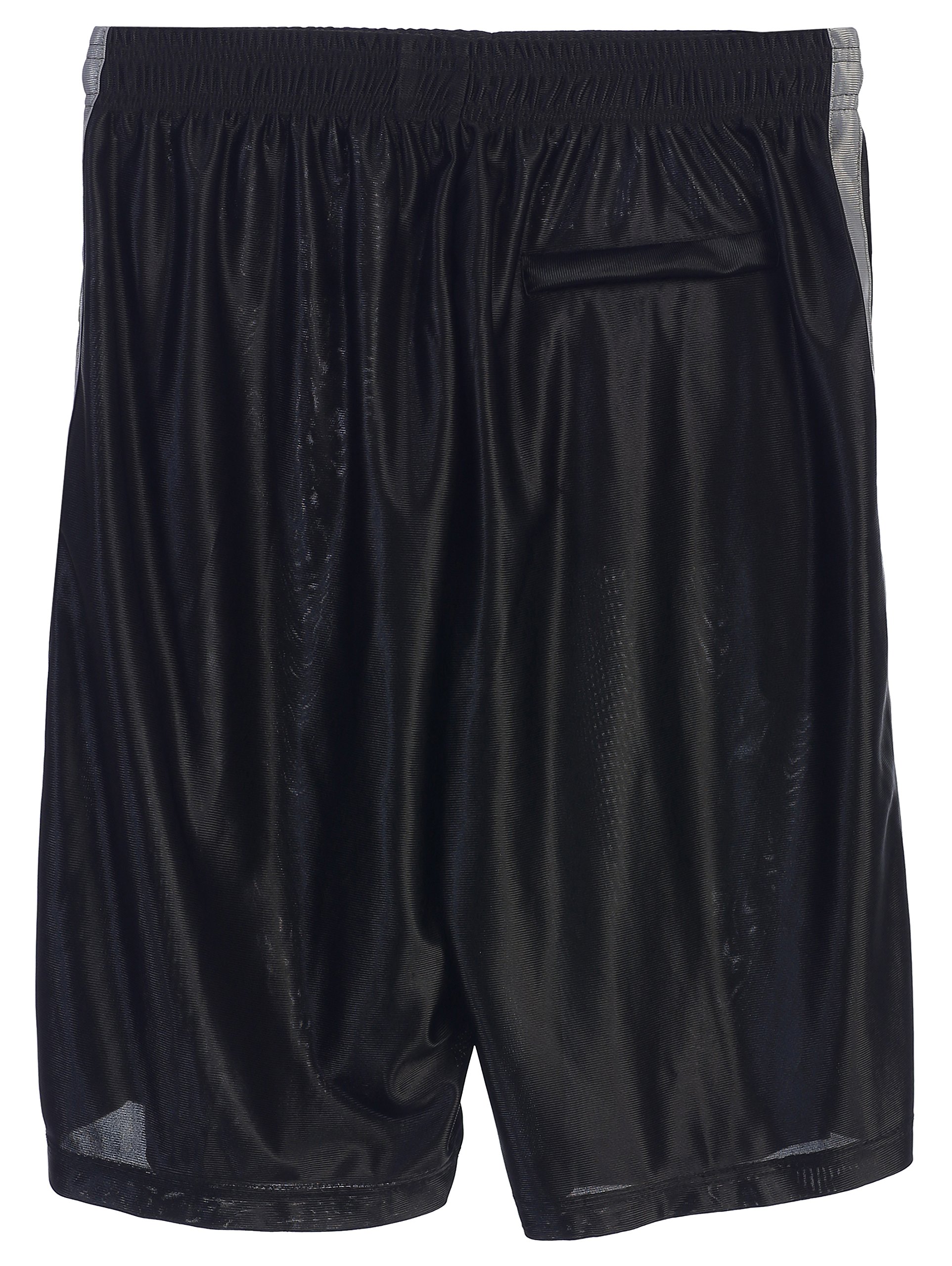 Gioberti Men's Athletic Basketball Shorts - Elastic Waistband, Breathable & Comfortable for Sports, Gym, Running & Casual Wear