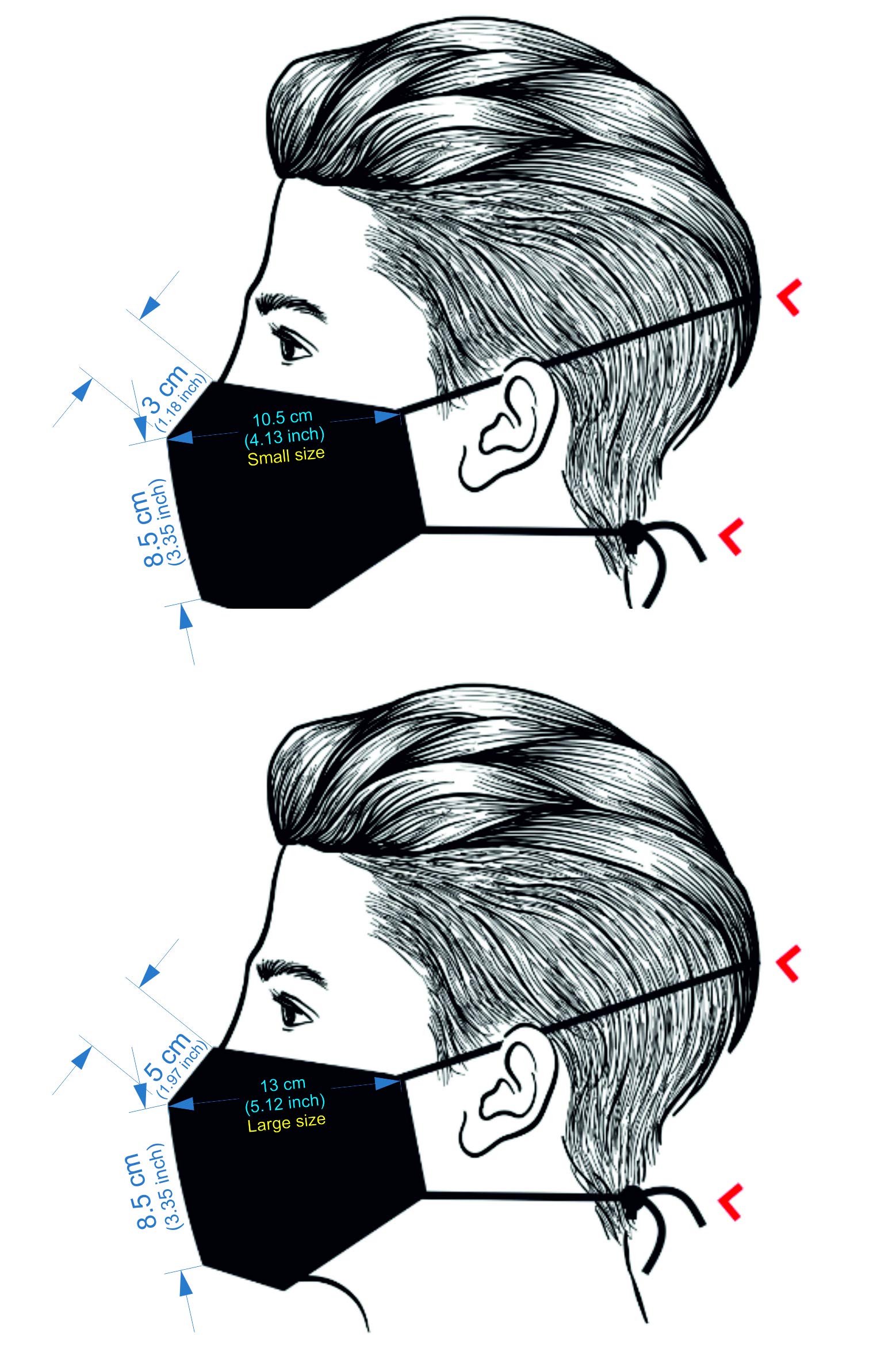 Boom Lab This Is The Way Face Mask - 3-Layer Washable Reusable Around-the-Head Style with Filter Pocket - Silver Edition (Large) - Perfect for Daily Wear, Travel & Outdoor Activities