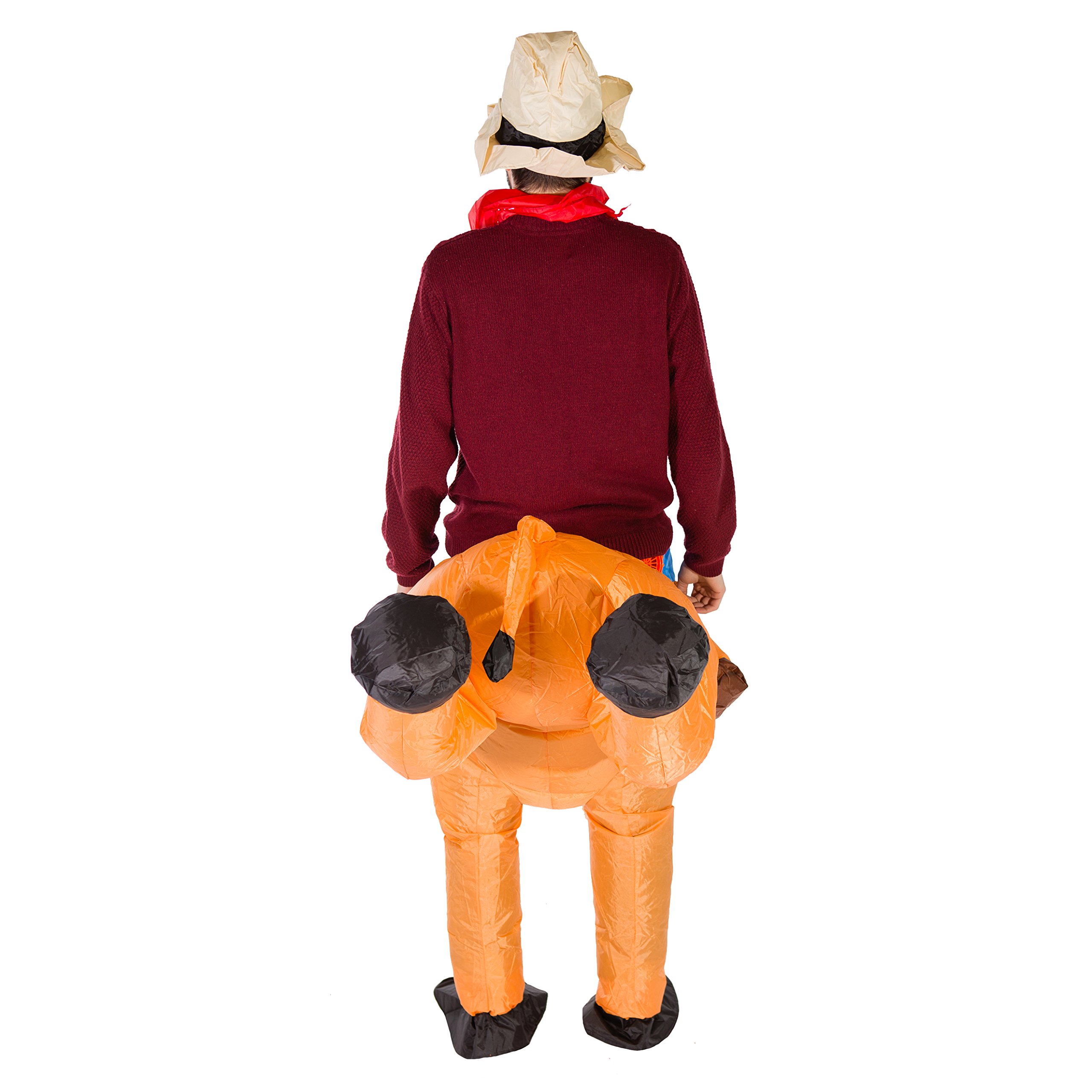 Bodysocks Bull Ride Inflatable Costume for Adults - One Size Fits Most - Funny Rodeo Party Outfit for Halloween, Cosplay & Themed Events