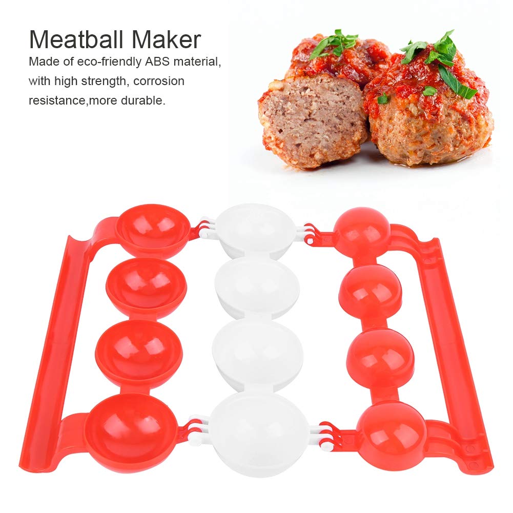 Premium Meatball Maker Kit - Stainless Steel Meatball & Kibbeh Mold Tool for Perfect Stuffed Fish & Meat Balls | Ideal for Home Cooking, Meal Prep & Party Food Presentation