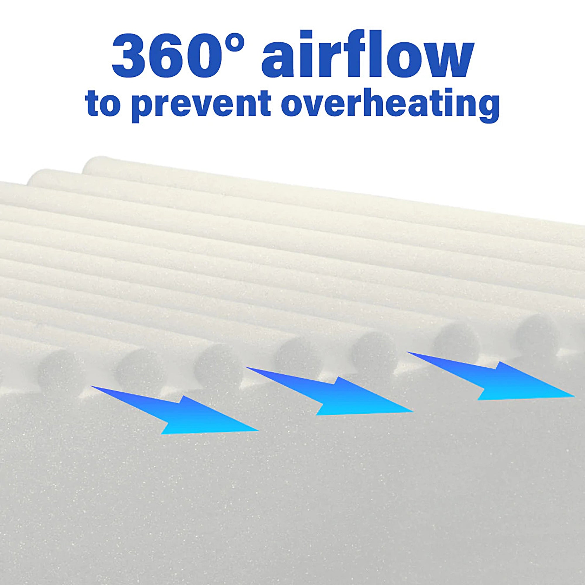 Orthopedic Ribbed Pillow for Neck & Back Pain Relief - Ergonomic Support for Sleeping, Travel & Office Use