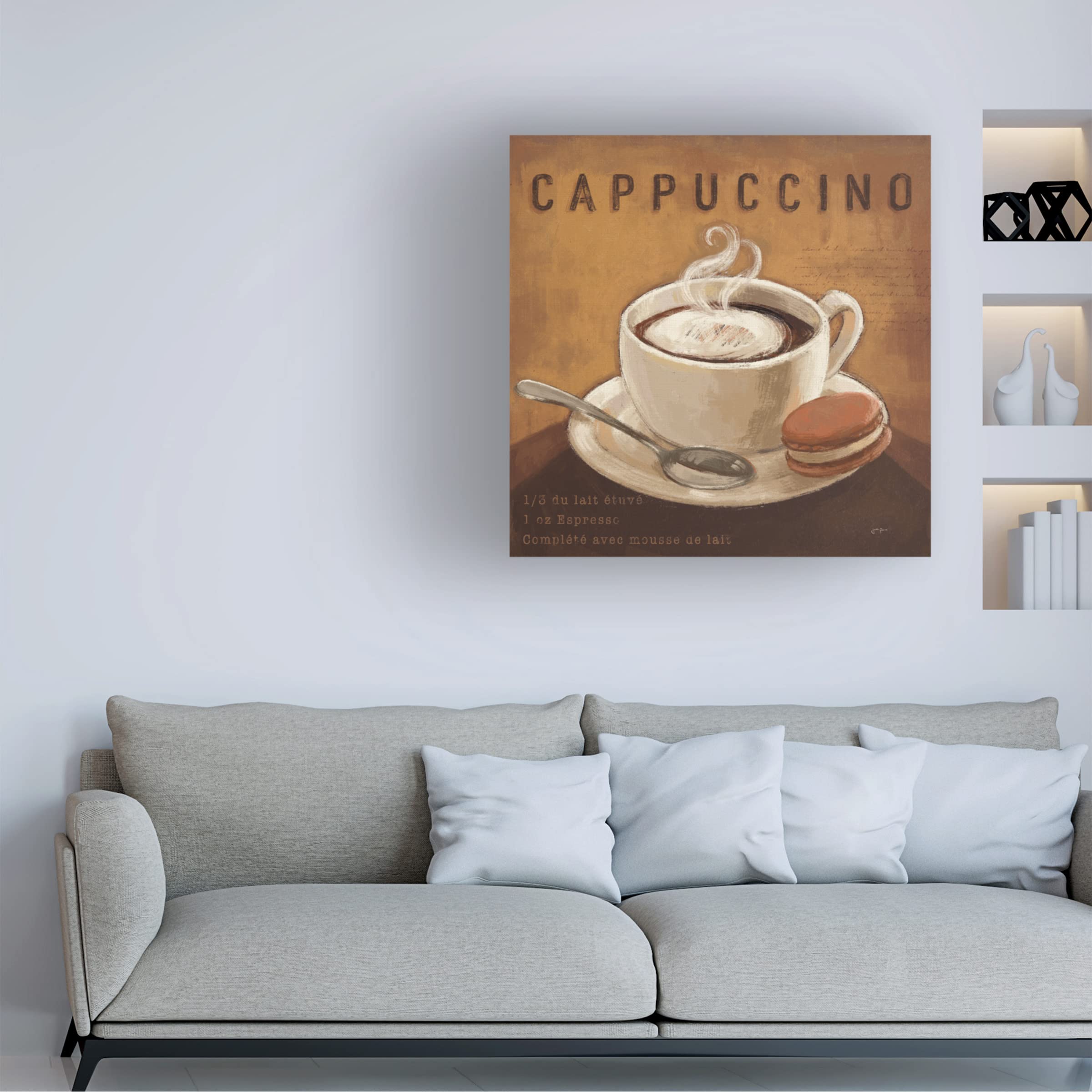 Trademark Fine Art 'Coffee and Co I' Canvas Wall Art by Janelle Penner - Modern Home Decor for Living Room, Bedroom & Office