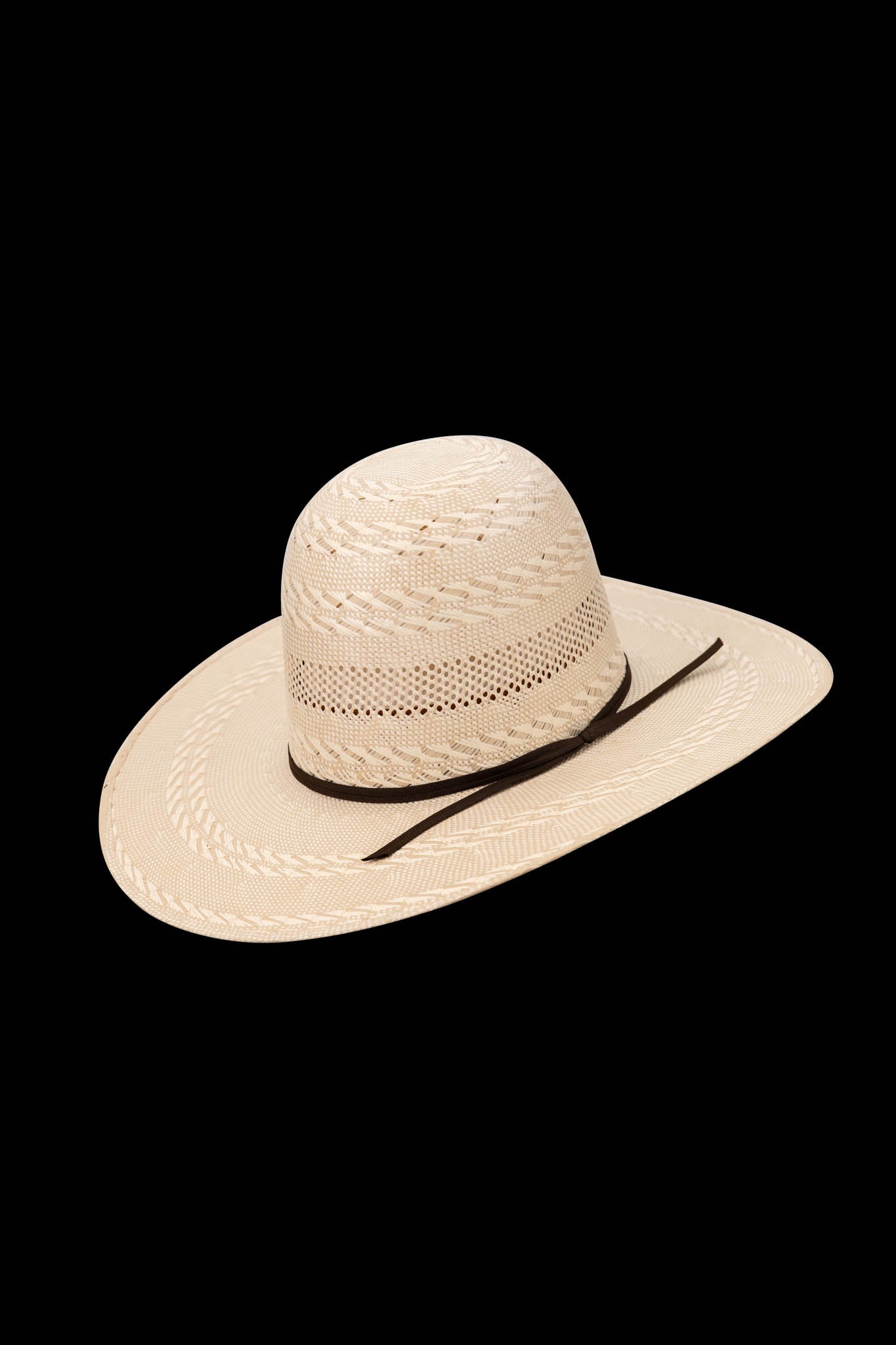 Rock'em 30X Alabama Open Crown Straw Cowboy Hat - Premium Western Style for Men - Perfect for Rodeo, Ranch Work & Outdoor Adventures