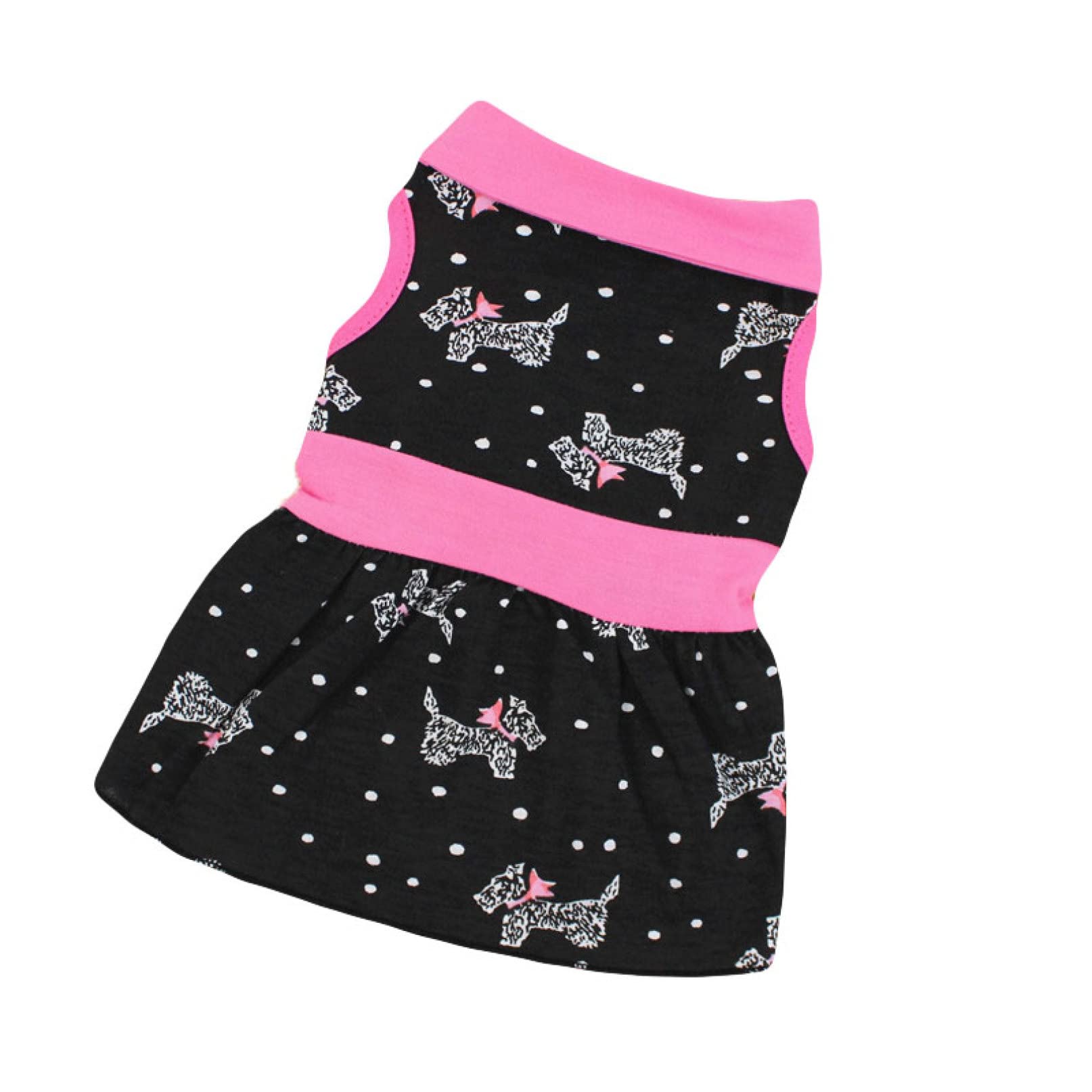 Cartoon Print Sleeveless Dog Dress - Breathable Summer Puppy Clothes for Small Dogs | Cute Pet Costume for Outdoor Walks & Playtime