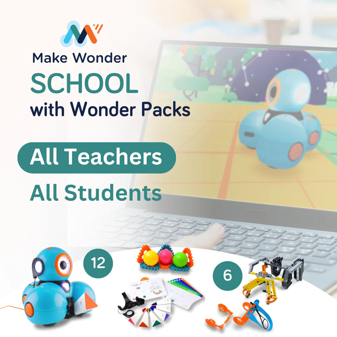 Wonder Workshop Make Wonder School with Wonder Packs - STEM Learning Kit for Kids | Perfect for Classroom Activities & Homeschool Education