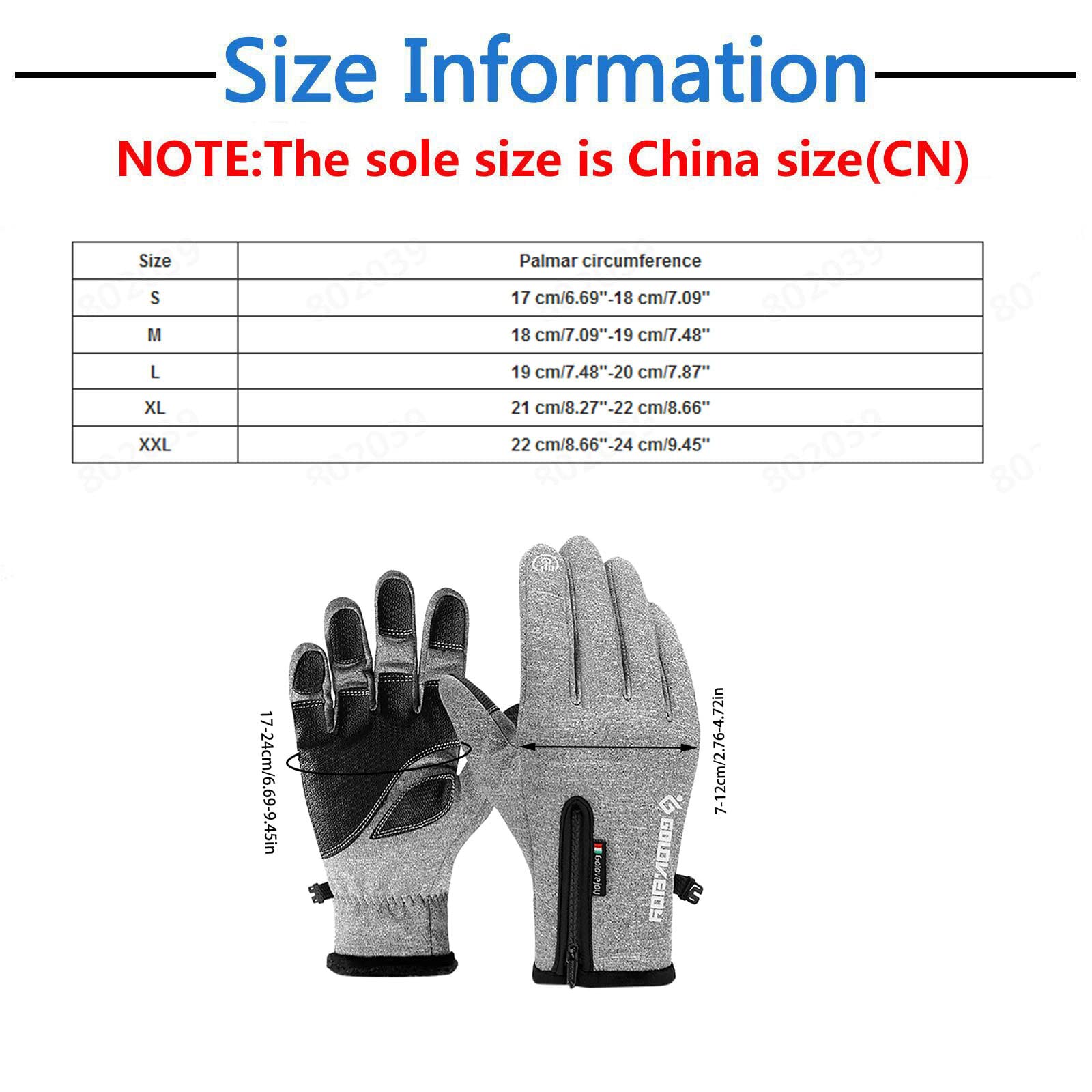 Men's & Women's Winter Gloves - Thickened Warm Touchscreen Gloves for Cold Weather, Outdoor Activities, Skiing, Hiking & Daily Commute