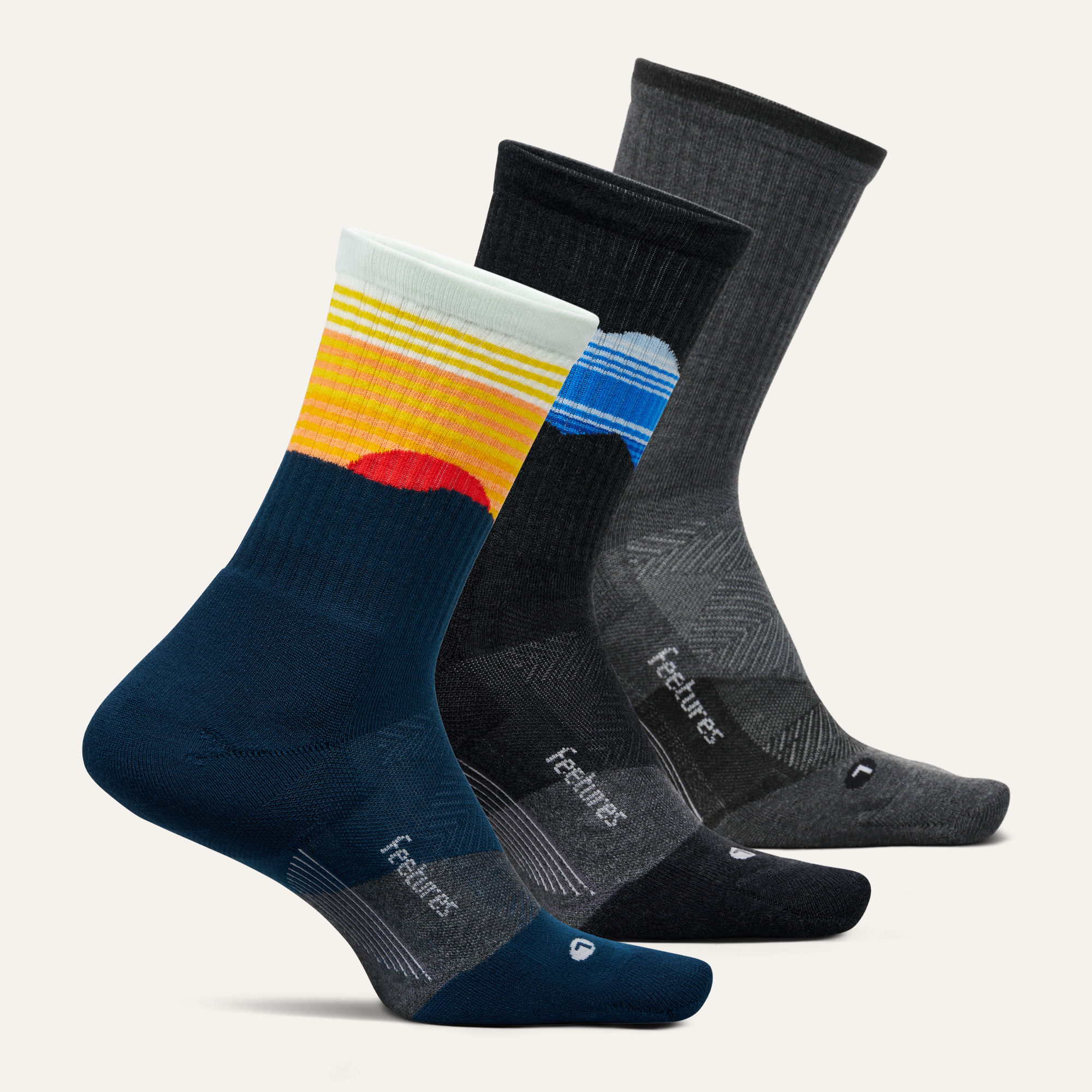 Trail Max Cushion Mini Crew Socks 3-Pack - Ultra Soft Hiking & Running Socks for Men & Women - Perfect for Outdoor Adventures, Gym Workouts & Daily Comfort