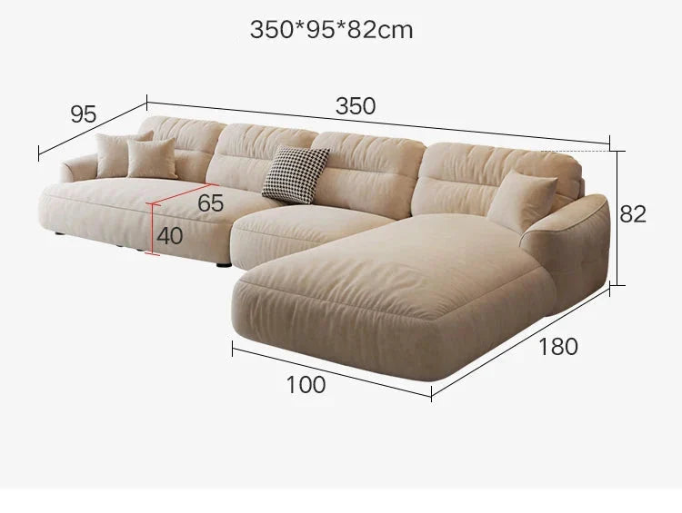 Lazy Para Sectional Lounge Sofa - Modern Comfort for Ultimate Relaxation | Perfect for Living Room, Home Theater & Family Gatherings