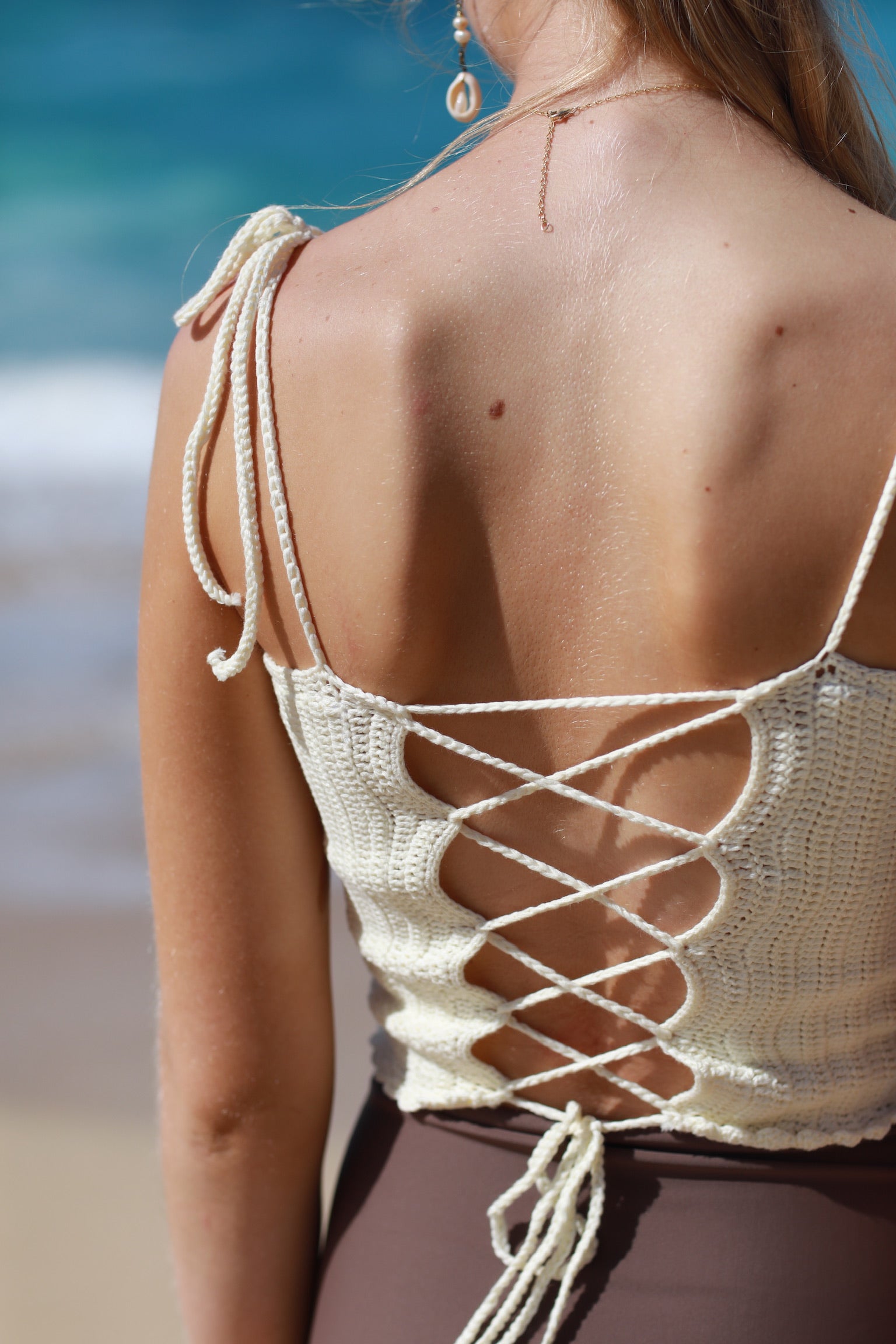 Sienna Crochet Tankini Top for Women - Stylish Beachwear & Swimwear for Pool, Vacation & Summer Outfits