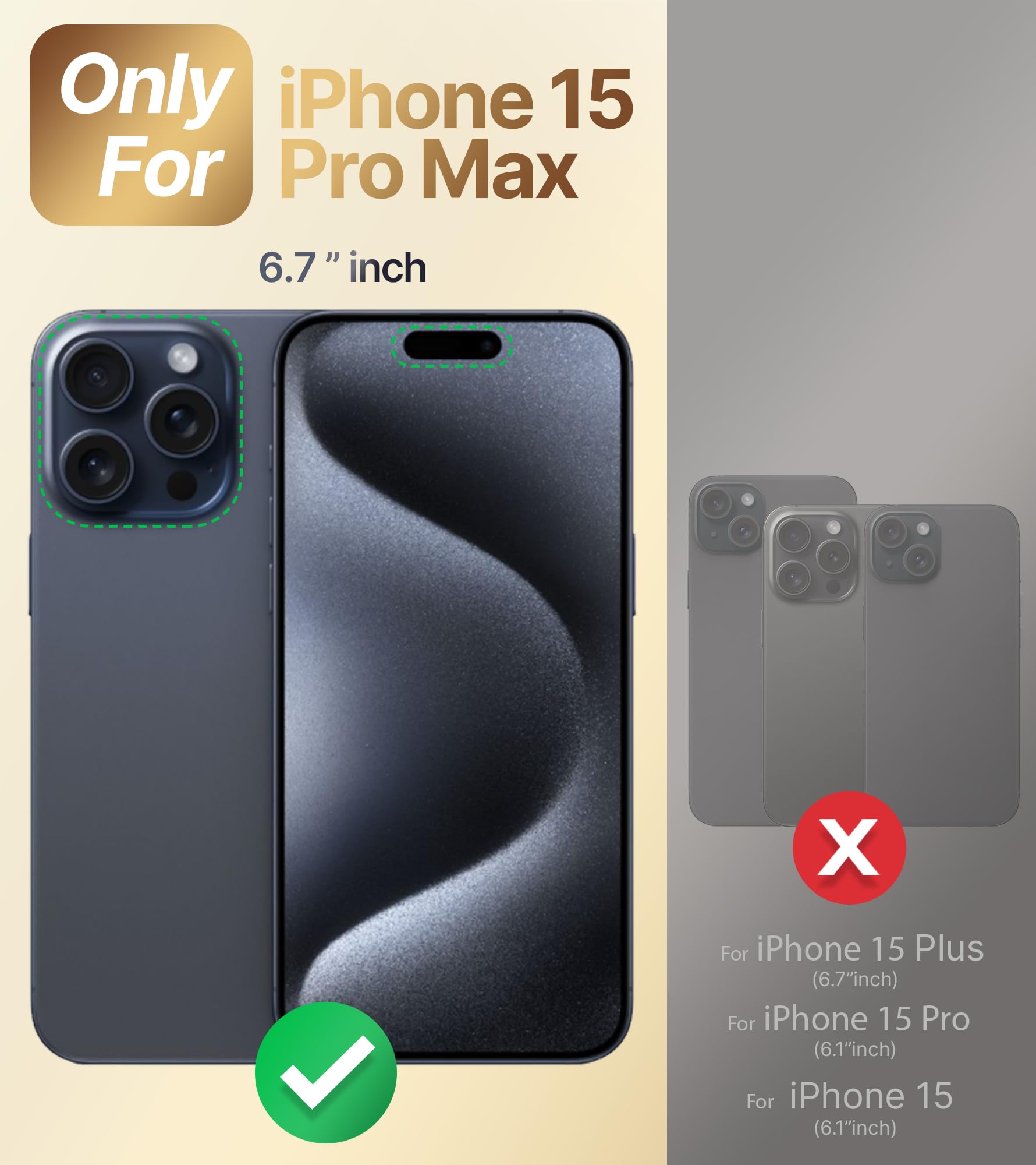 Luxury Bling Heart Protective Case for iPhone 15 Pro Max with Double Ring Kickstand - Women's Stylish Phone Cover with Stand - Perfect for Daily Use, Travel & Selfies (Black)