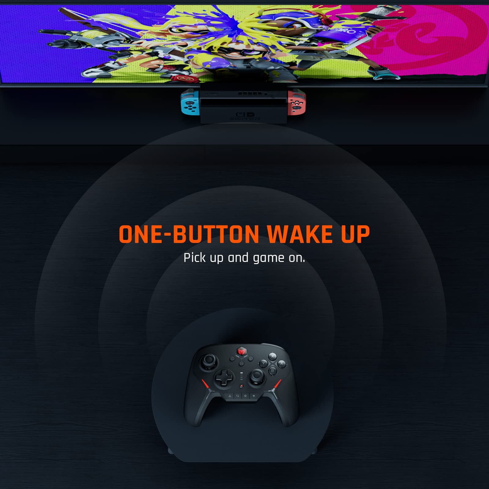 Wireless PC Gaming Controller with Custom Buttons, 6-Axis Gyro, Dual Shock, Macro & Turbo - Bluetooth Gamepad for Windows 10, Android, iOS, PC - Perfect for FPS, RPG & Racing Games