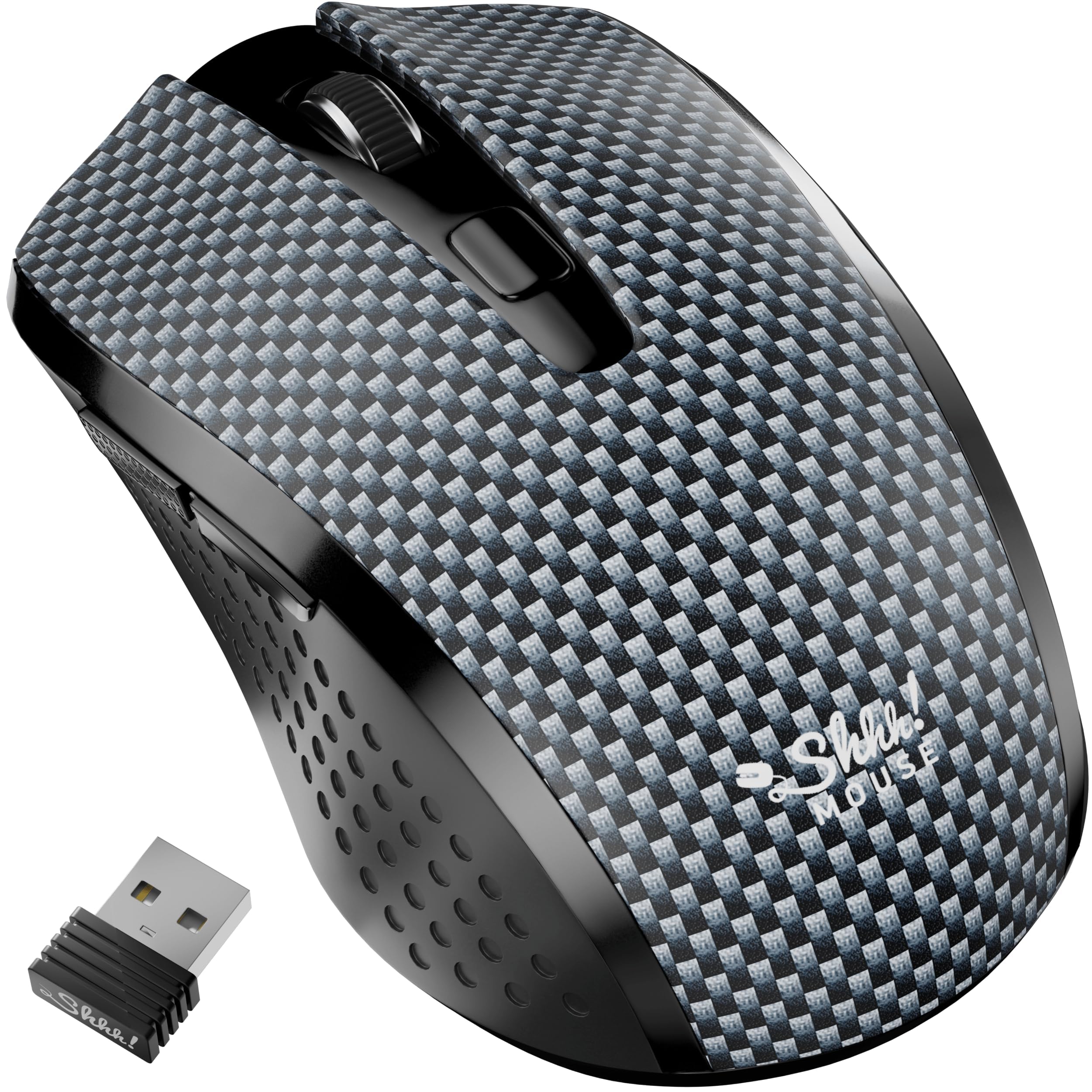 Silent Wireless Mouse for Laptop & PC - USB Cordless Computer Mouse with Ultra Quiet Click for Chromebook, MacBook, Office & Gaming | Ergonomic Design for Comfortable Long-Term Use